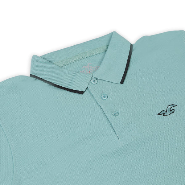 Men's Half Sleeves Polo T-Shirt - Sea Green