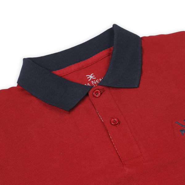 Eminent Men's Half Sleeves Polo T-Shirt - Red