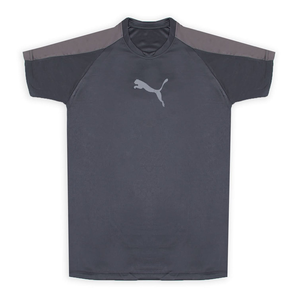 Men's Half Sleeves Round Neck T-Shirt - Grey, Men's T-Shirts & Polos, Chase Value, Chase Value