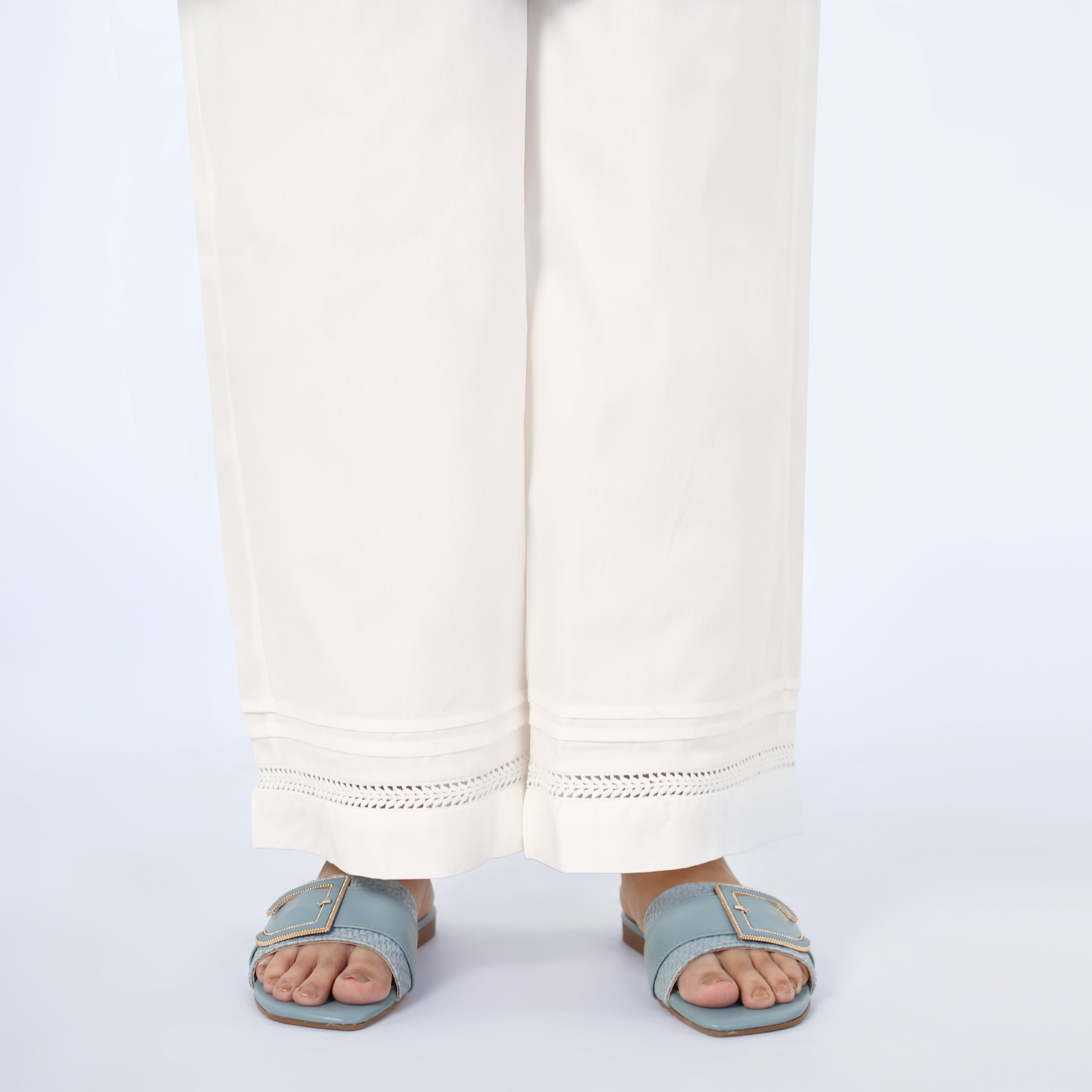 Women's Farshi Shalwar - White, Women Pants & Tights, Chase Value, Chase Value