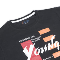Men's Half Sleeves T-Shirt - Black