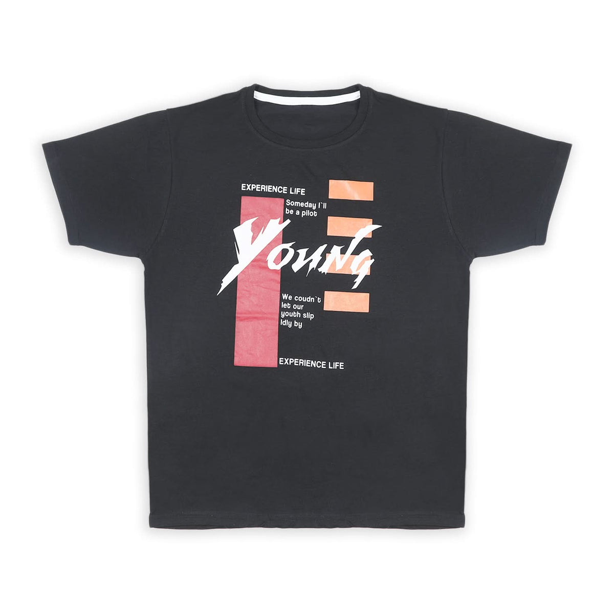 Men's Half Sleeves T-Shirt - Black, Men's T-Shirts & Polos, Chase Value, Chase Value