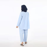 Women's Western Co-Ord Set Front Open - Sky Blue, Women Co-Ord Set, Chase Value, Chase Value