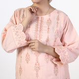 Women's 2pcs Stitched Embroidered Suit - Baby Pink, Women Shalwar Suits, Chase Value, Chase Value