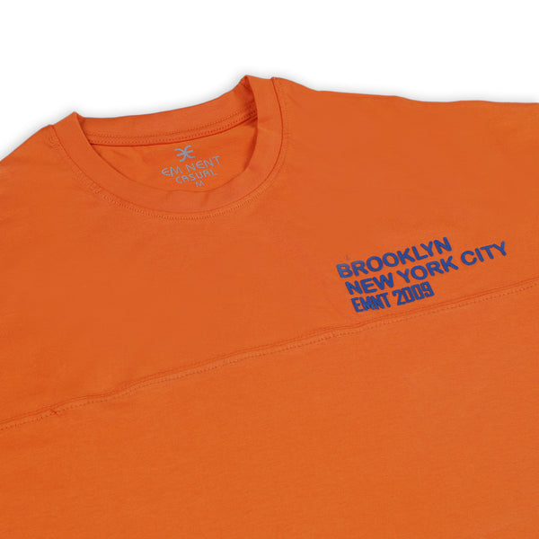 Eminent Men's Round Neck Half Sleeves T-Shirt - Orange