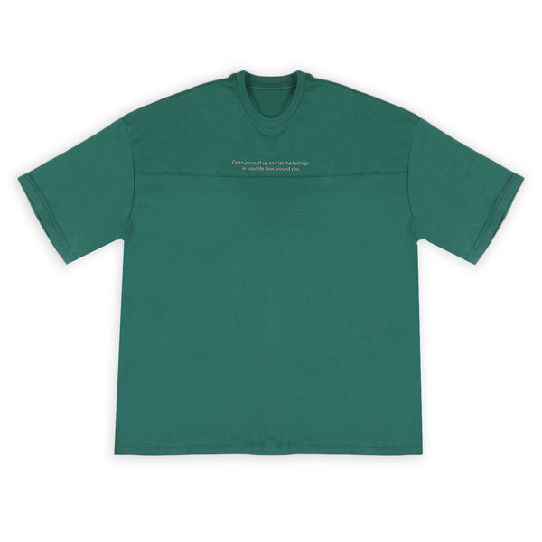 Eminent Men's Round Neck Half Sleeves T-Shirt - Green