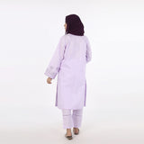 Women's 2pcs Stitched Embroidered Suit - Light Purple, Women Shalwar Suits, Chase Value, Chase Value