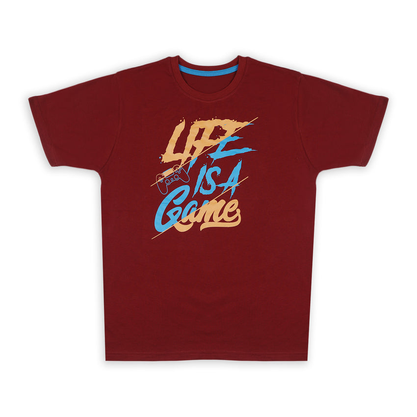 Men's Half Sleeves T-Shirt - Maroon