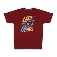 Men's Half Sleeves T-Shirt - Maroon