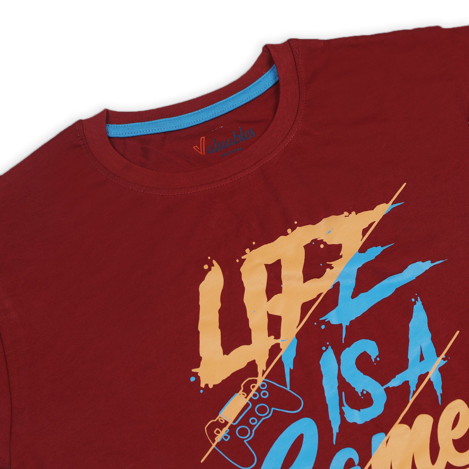 Men's Half Sleeves T-Shirt - Maroon, Men's T-Shirts & Polos, Chase Value, Chase Value