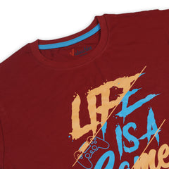 Men's Half Sleeves T-Shirt - Maroon