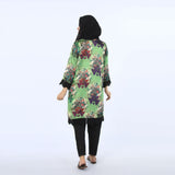 Women's Digital Printed Stitched Kurti - Green, Women Ready Kurtis, Chase Value, Chase Value