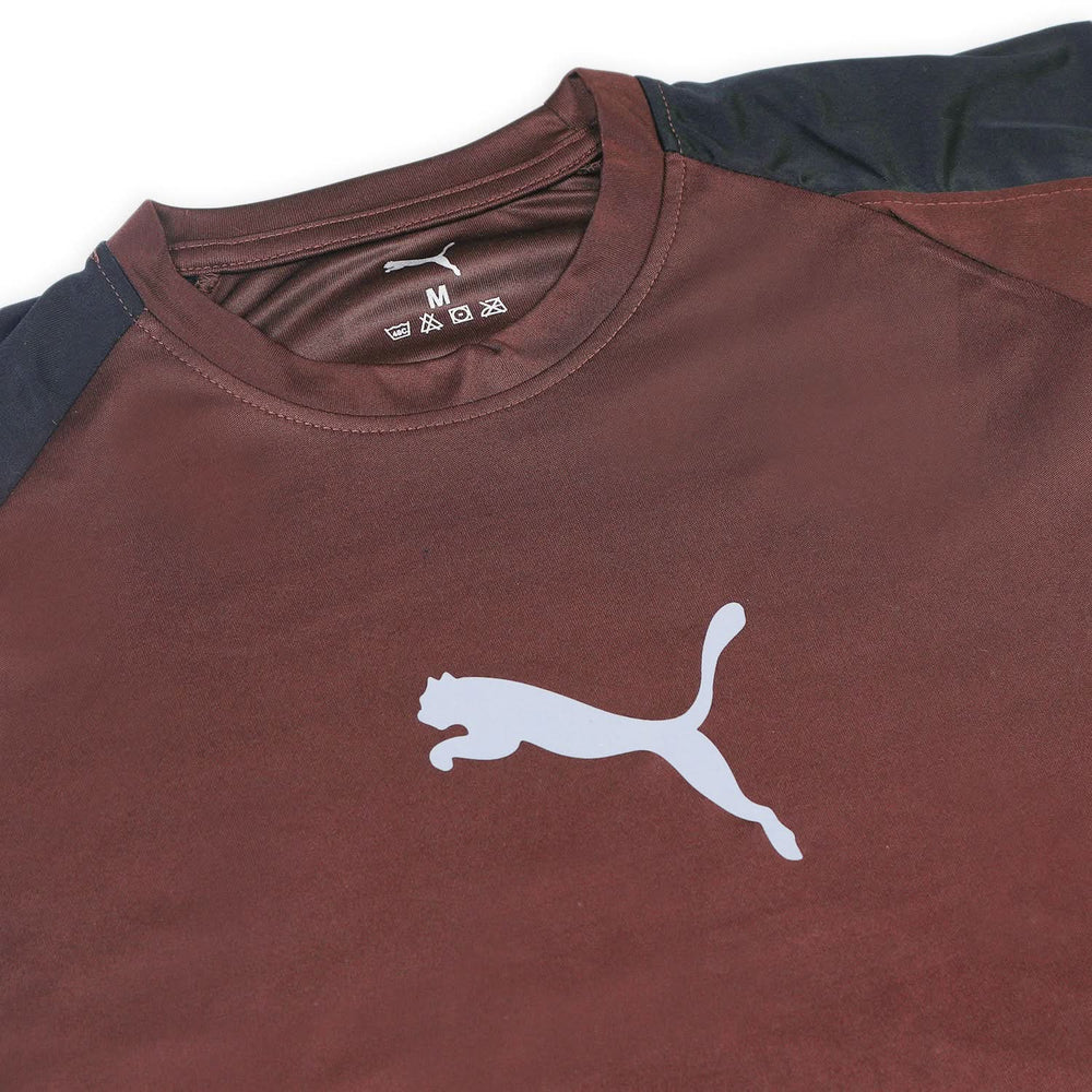Men's Half Sleeves Round Neck T-Shirt - Brown, Men's T-Shirts & Polos, Chase Value, Chase Value