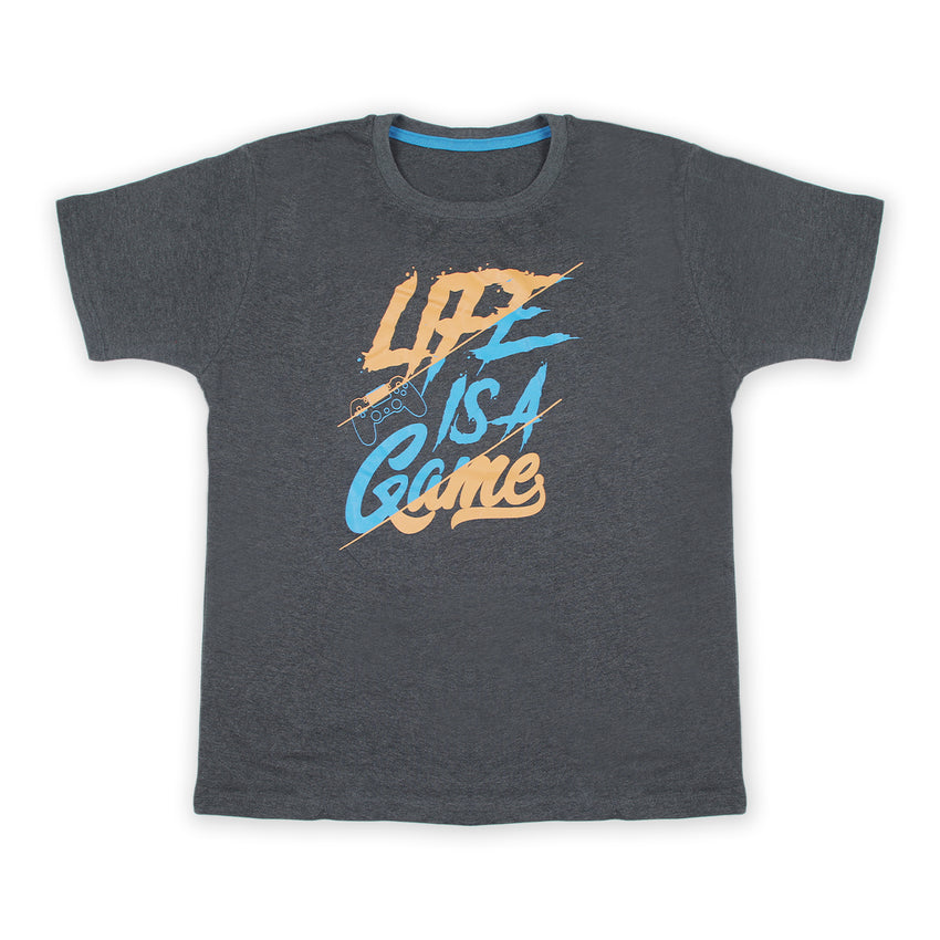 Men's Half Sleeves T-Shirt - Dark Grey