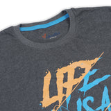 Men's Half Sleeves T-Shirt - Dark Grey, Men's T-Shirts & Polos, Chase Value, Chase Value