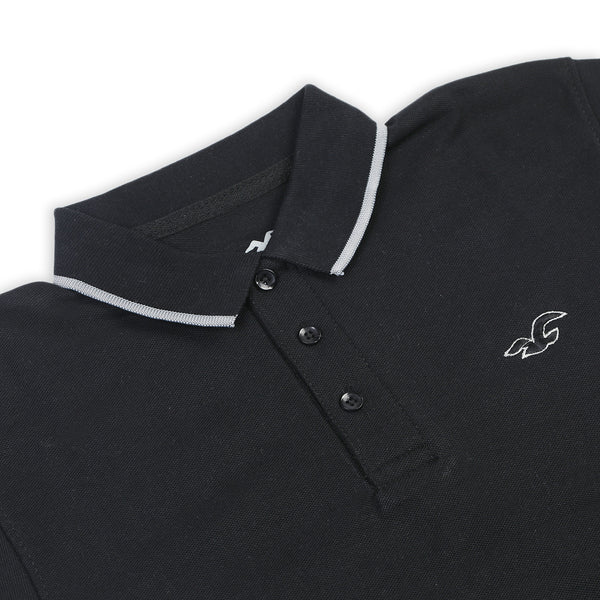Men's Half Sleeves Polo T-Shirt - Black
