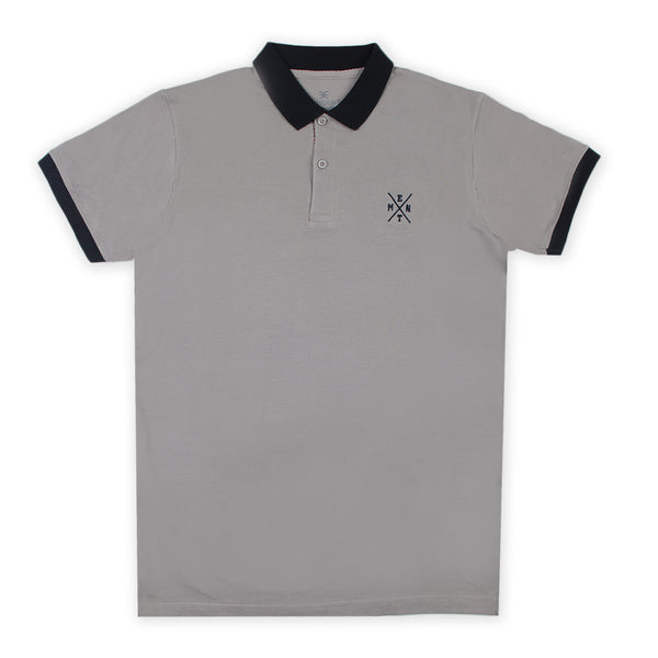Eminent Men's Half Sleeves Polo T-Shirt - Grey