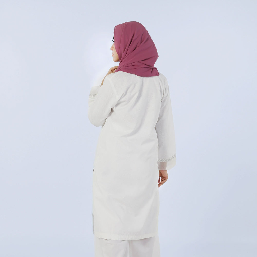 Women's Fancy Kurti - White, Women Ready Kurtis, Chase Value, Chase Value