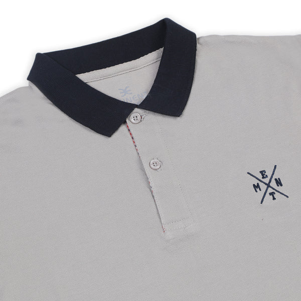 Eminent Men's Half Sleeves Polo T-Shirt - Grey