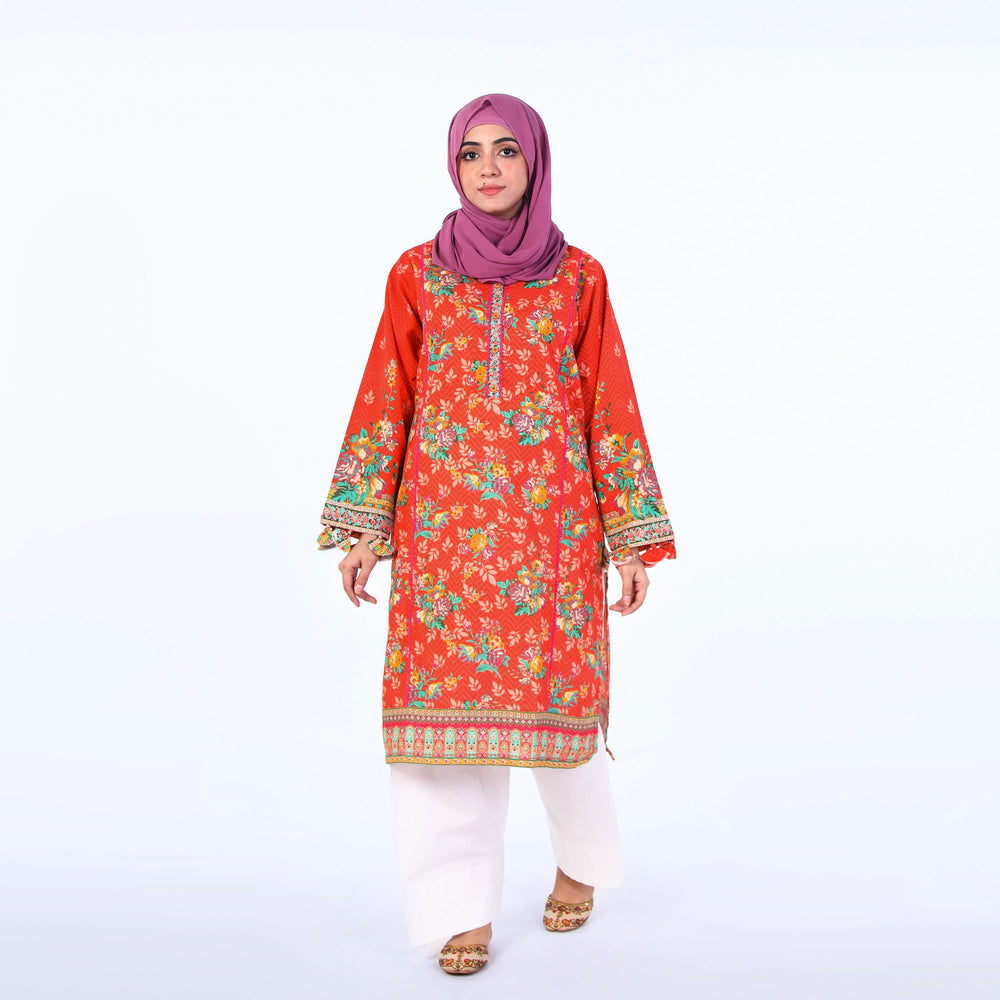 Women's Kurti - Coral, Women Ready Kurtis, Chase Value, Chase Value