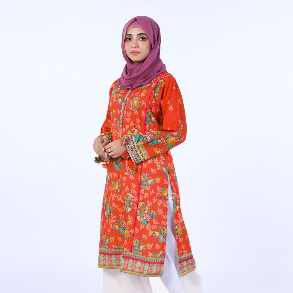 Women's Kurti - Coral, Women Ready Kurtis, Chase Value, Chase Value