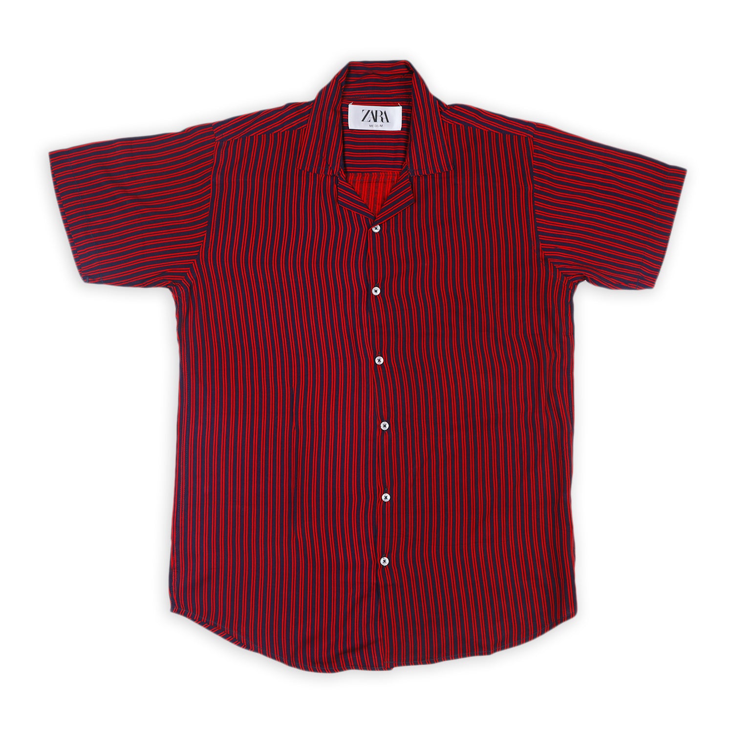 ZARA Men's Linen Half Sleeves Shirt - Maroon, Men's Shirts, Chase Value, Chase Value