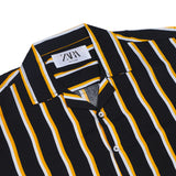 ZARA Men's Linen Half Sleeves Shirt - Black, Men's Shirts, Chase Value, Chase Value