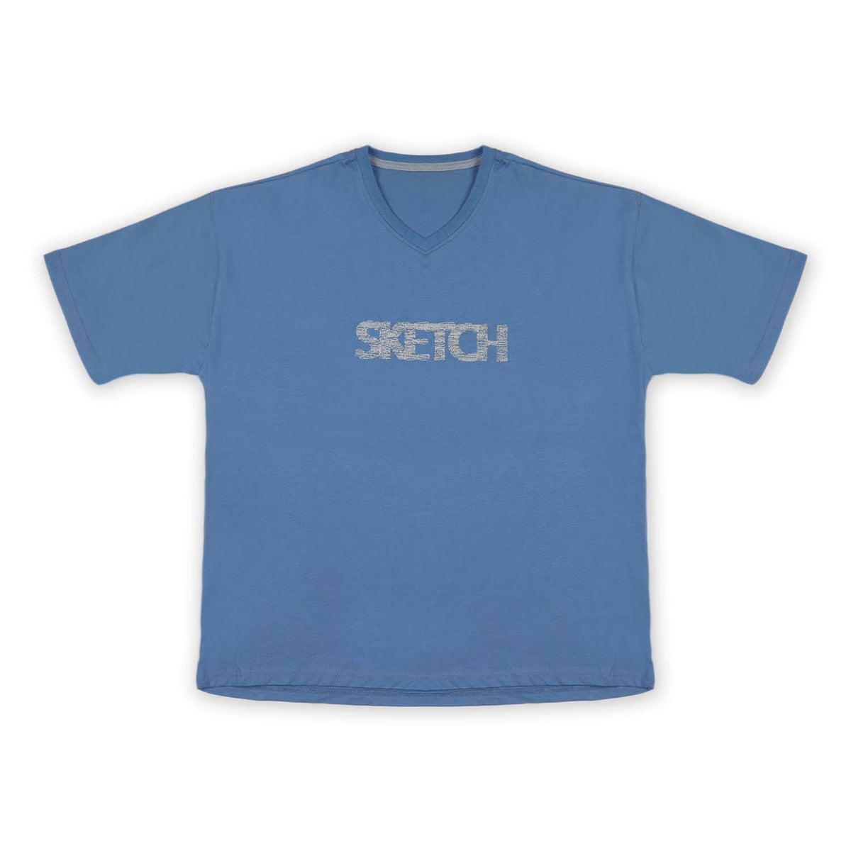 Men's Half Sleeves T-Shirt - Light Blue, Men's T-Shirts & Polos, Chase Value, Chase Value