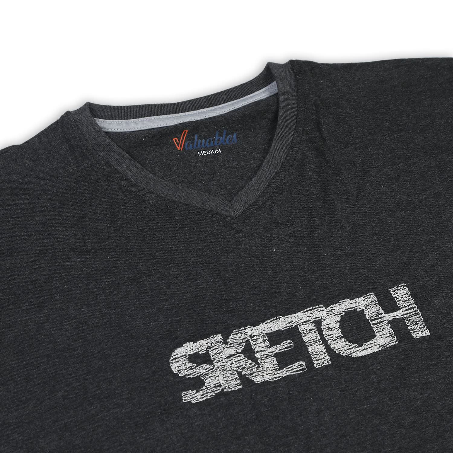 Men's Half Sleeves T-Shirt - Black, Men's T-Shirts & Polos, Chase Value, Chase Value