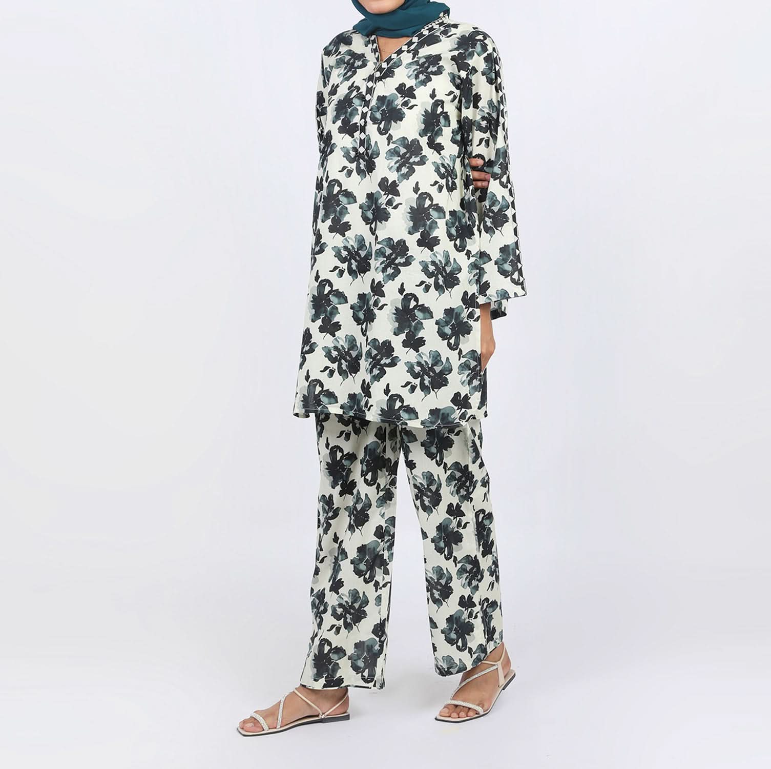Eminent Women's Printed 02 Pcs Suit - Light Green, Women Shalwar Suits, Eminent, Chase Value