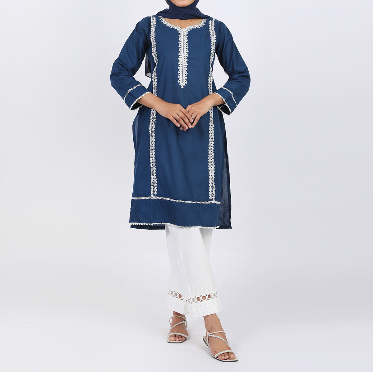 Women's Embroidered Kurti - Zinc, Women Ready Kurtis, Chase Value, Chase Value
