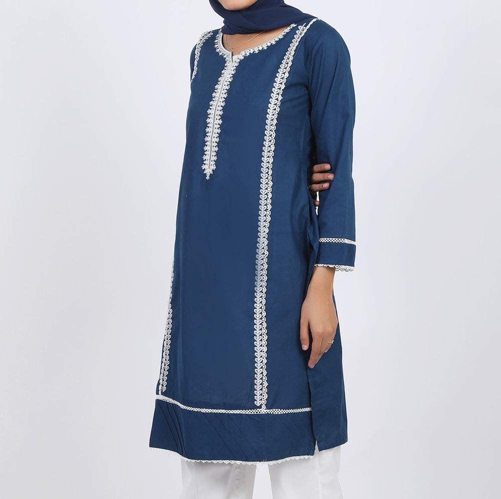 Women's Embroidered Kurti - Zinc, Women Ready Kurtis, Chase Value, Chase Value
