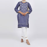 Women's Embroidered Kurti - Light Purple, Women Ready Kurtis, Chase Value, Chase Value