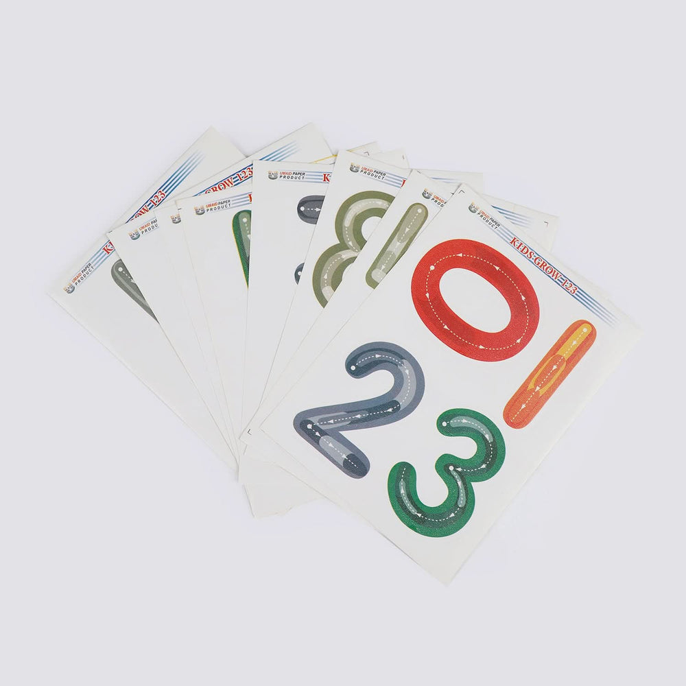 Kids Grow Number(123)Sticker, Educational Toys, Chase Value, Chase Value