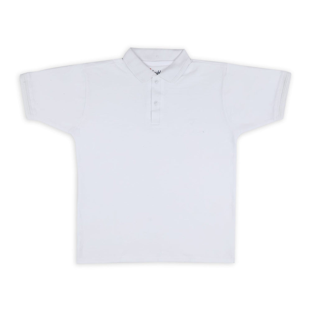Men's Half Sleeves Polo T-Shirt - White, Men's T-Shirts & Polos, Chase Value, Chase Value
