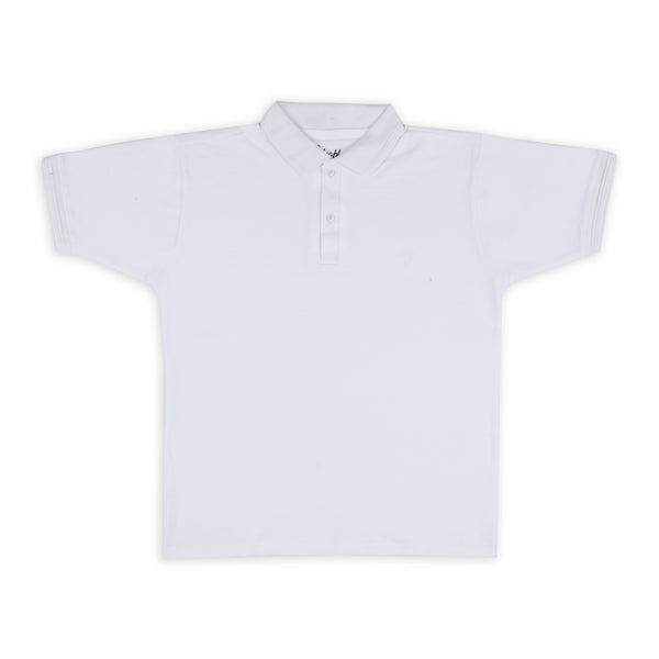 Men's Half Sleeves Polo T-Shirt - White