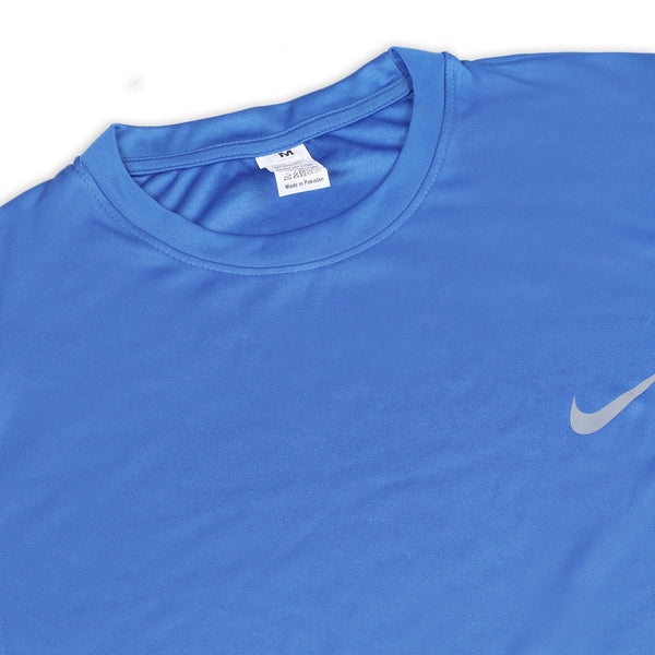 Men's Half Sleeves Round Neck T-Shirt - Royal Blue