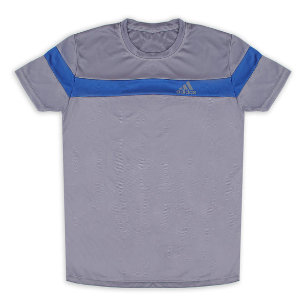 Men's Half Sleeves Round Neck T-Shirt - Grey