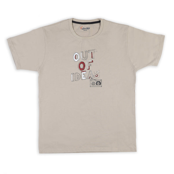 Men's Half Sleeves T-Shirt - Brown