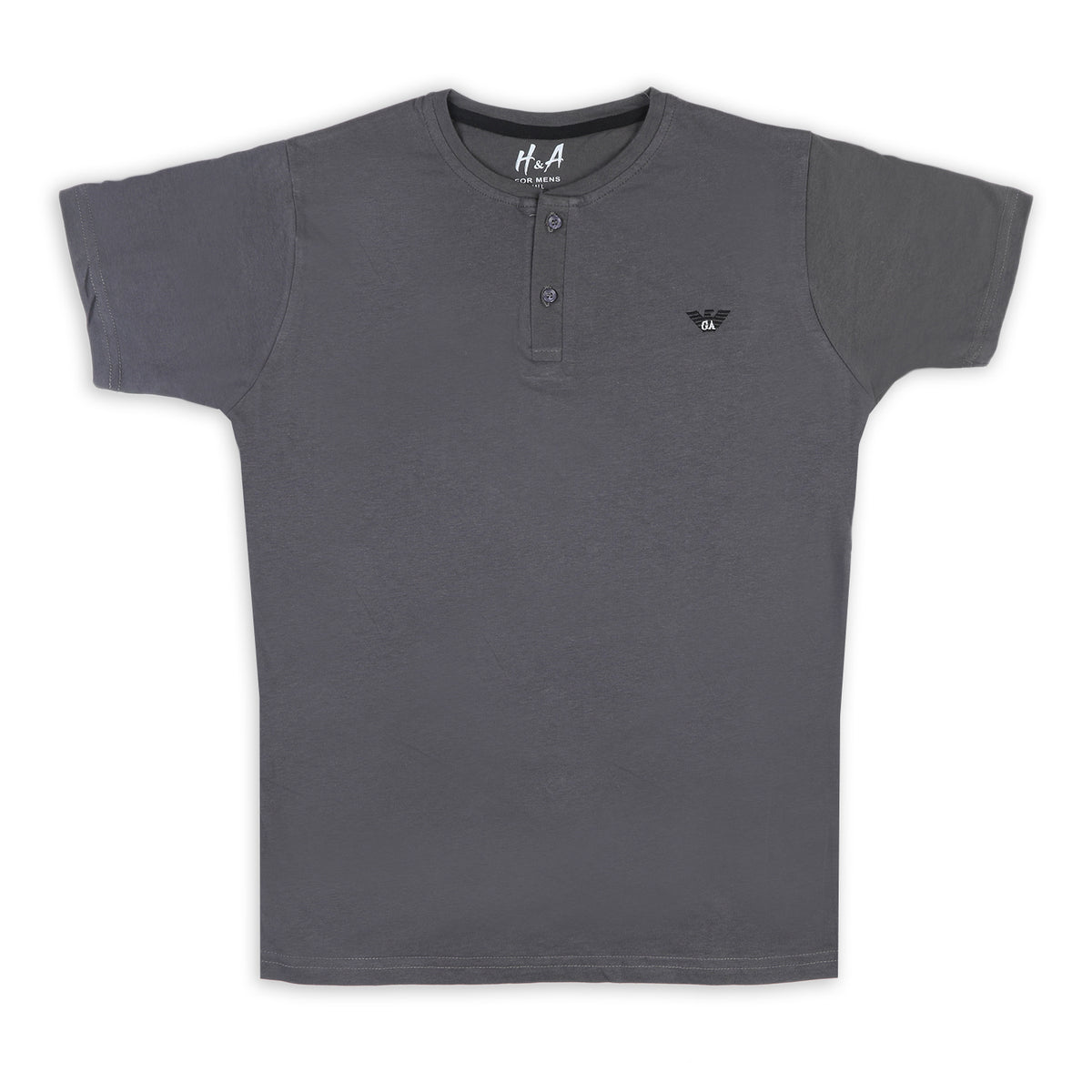 Men's Half sleeves T-Shirt - Dark Grey, Men's T-Shirts & Polos, Chase Value, Chase Value
