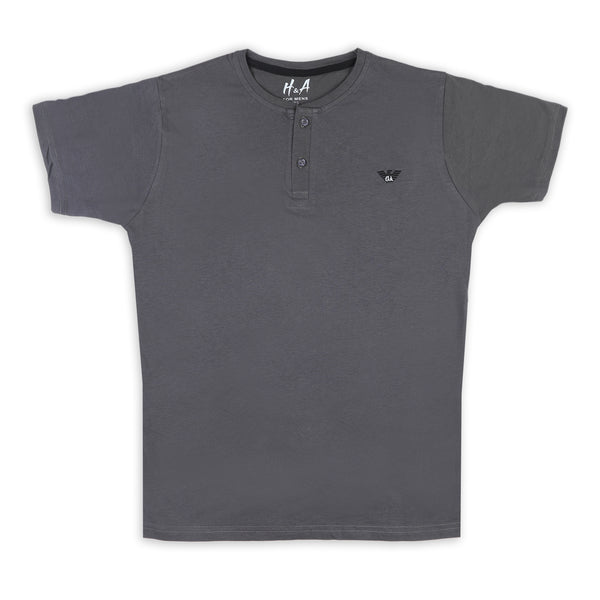 Men's Half sleeves T-Shirt - Dark Grey