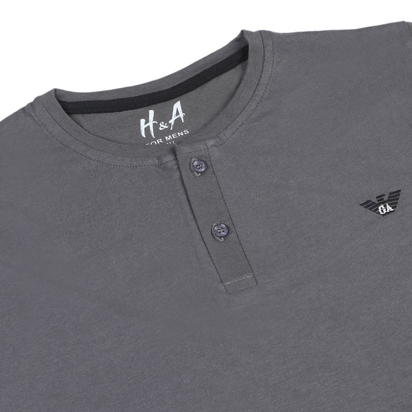 Men's Half sleeves T-Shirt - Dark Grey