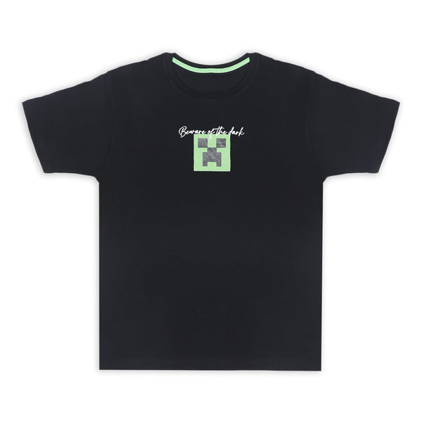 Men's Half Sleeves T-Shirt - Black