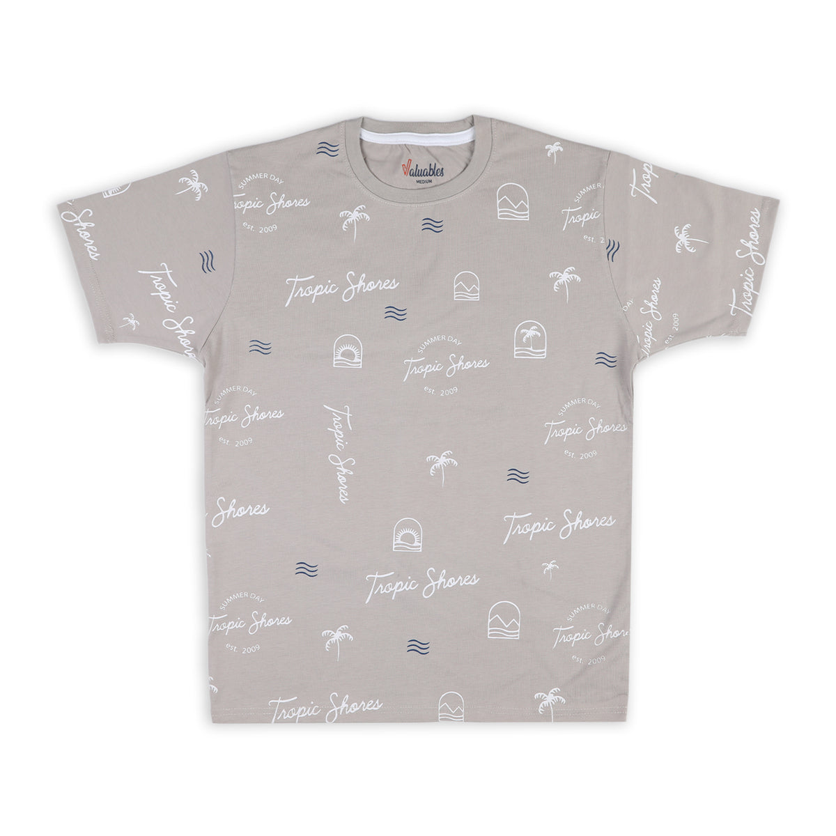 Men's Half Sleeves T-Shirt - Grey, Men's T-Shirts & Polos, Chase Value, Chase Value