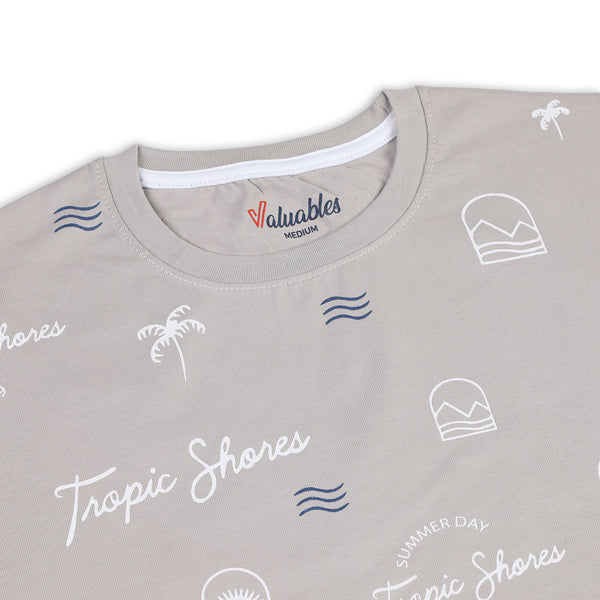 Men's Half Sleeves T-Shirt - Grey