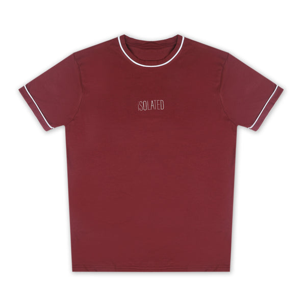 Eminent Men's Printed Half Sleeves T-Shirt - Maroon