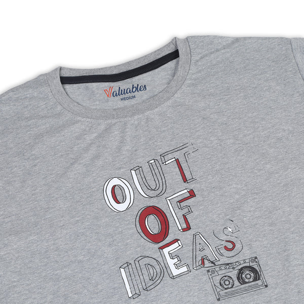 Men's Half Sleeves T-Shirt - Grey