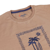 Men's Half Sleeves T-Shirt - Brown, Men's T-Shirts & Polos, Chase Value, Chase Value