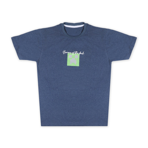 Men's Half Sleeves T-Shirt - Steel Blue