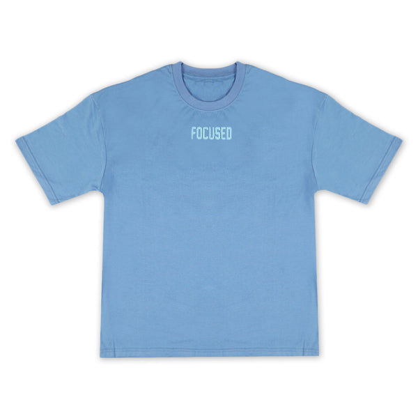 Eminent Men's Round Neck Half Sleeves T-Shirt  - Ash Blue